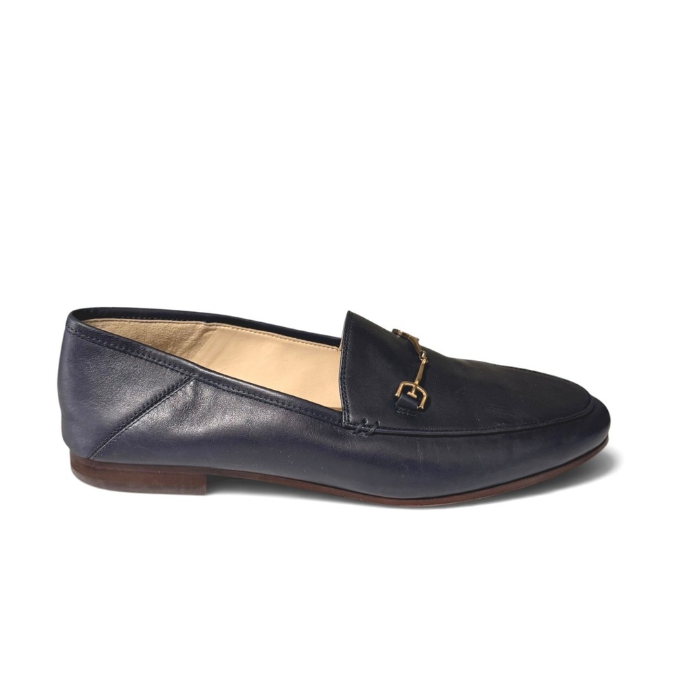 Sam Edelman Loraine Leather Bit Loafers Navy Blue 10M
